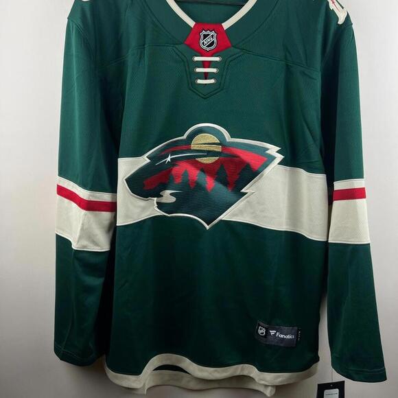 2023/24 Fanatics  Green Minnesota Wild Home Breakaway Jersey Men's Size L NWT - Picture 1 of 9